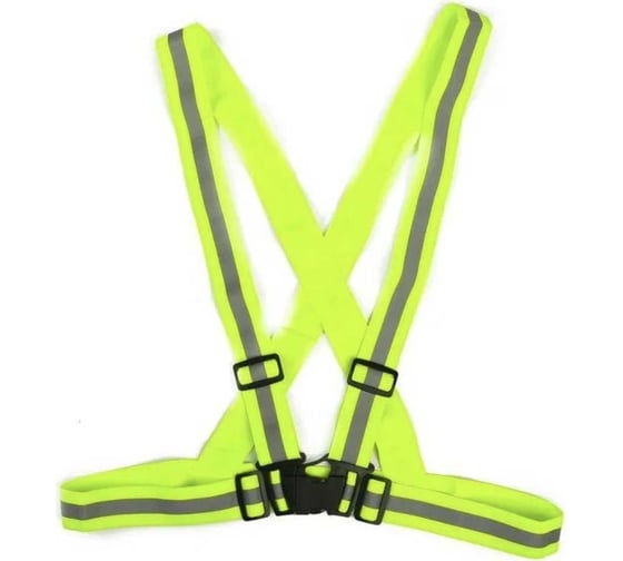 Изображение товара Регулируемый светоотражающий ремень с наплечными лямками подтяжками Airline зеленый ARW-BS-08