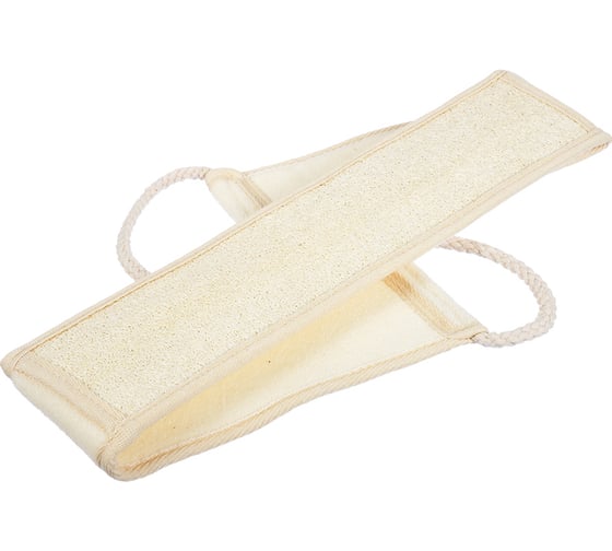 Изображение товара Мочалка из люфы Банные Штучки лента с сегментами, с хлопком 40007