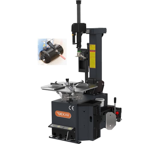 Изображение товара Автоматический шиномонтажный станок для колес легковых авто DEKAR зажим до 28 дюймов, 2 скорости, взрывная подкачка HC8510LIT(RAL7016,2SPEED)