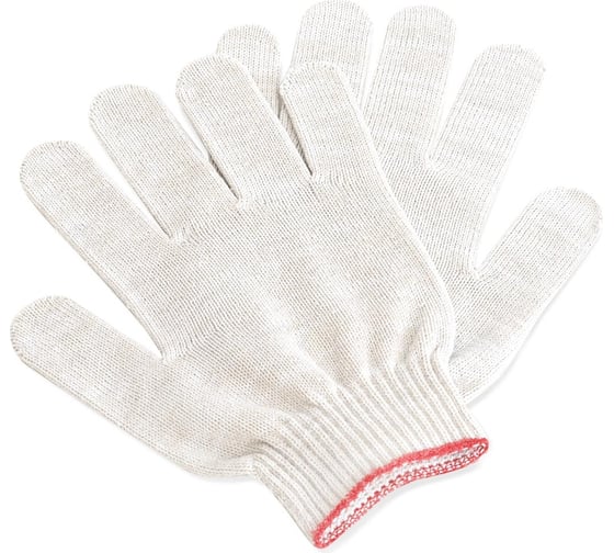 Изображение товара Перчатки Berhau люкс х/б без пвх, 7.5-класс, 7 ниток 5288