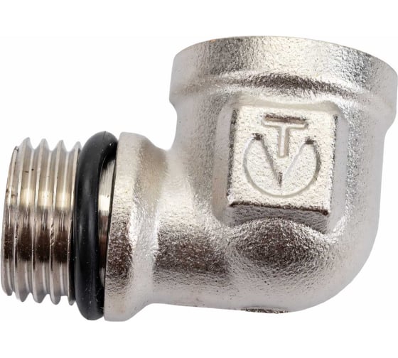 Изображение товара Угольник VALTEC 1/4 внутренняя-наружная резьба, с дополнительным уплотнением VTr.092.N.0002