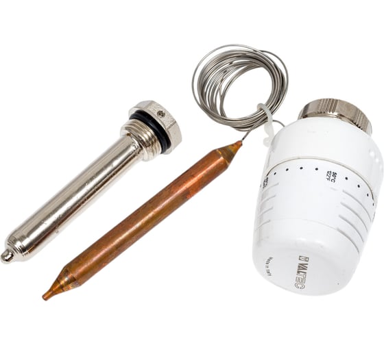 Изображение товара Термоголовка с выносным погружным датчиком VALTEC диапазон регулировки 20-60С/ 2м. VT.5011.0.0