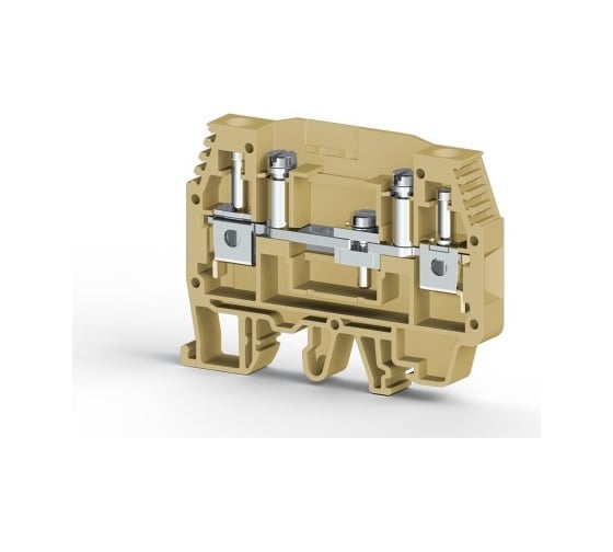 Изображение товара Клеммник Klemsan измерительный с 2-мя тест.разъемами, 6мм.кв., (бежевый); WGO1 60 шт. 0.0.0.3.370502