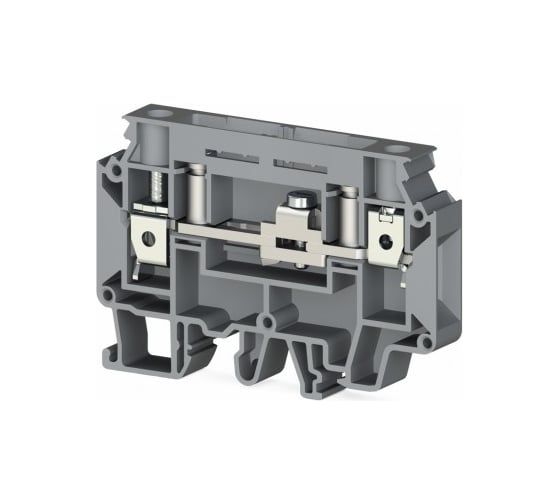 Изображение товара Клеммник Klemsan измерительный с 2-мя тест. разъемами, 10мм.кв., (серый); WGO2N 50 шт. 0.0.0.3.375894