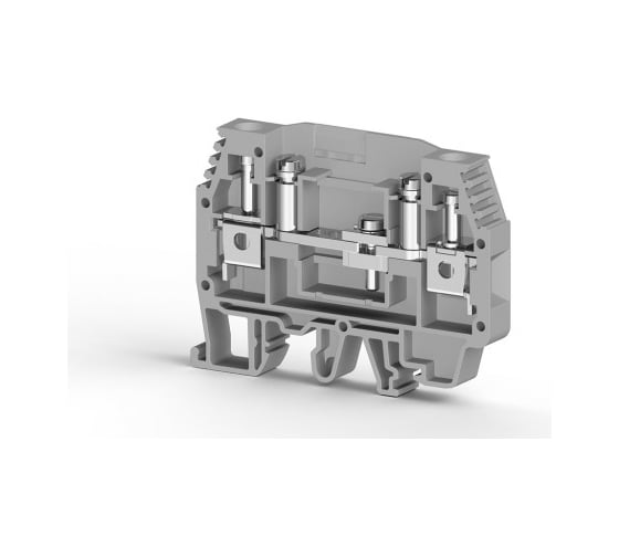 Изображение товара Клеммник Klemsan измерительный с 2-мя тест.разъемами, 6мм.кв., (серый); WGO1 60 шт. 0.0.0.3.370592