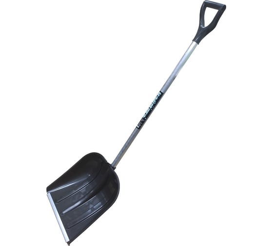 Изображение товара Снеговая лопата ЛЕТО белый медведь полиэтилен ал.планка, ал.черенок, ручка 410x415мм 24677