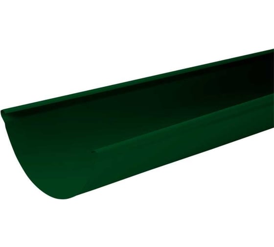 Изображение товара Водосточный желоб NIKA круглый RAL 6005 двусторонний, 3 м, термопленка НИКА В0000043030