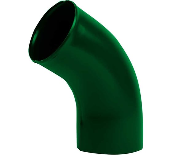 Изображение товара Колено трубы NIKA круглое сливное с завальцованным торцом, RAL 6005 темно-зеленый В0000019208