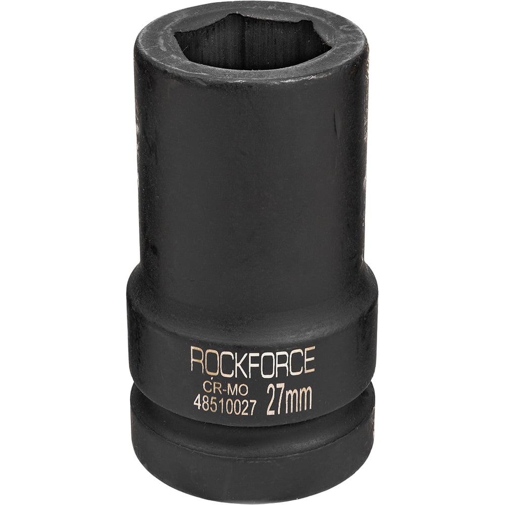 Изображение товара Головка торцевая ударная удлиненная 6-гранная 27 мм ROCKFORCE RF-48510027