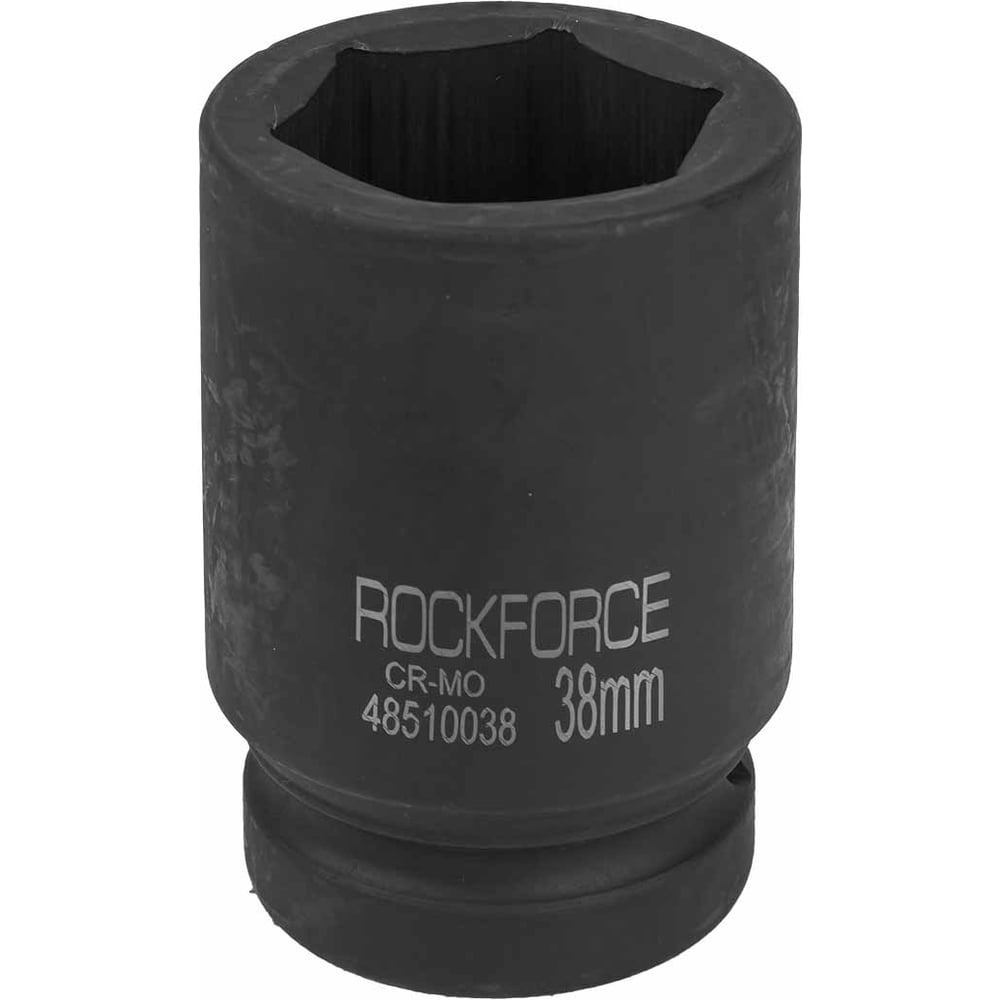 Изображение товара Головка торцевая 38 мм 1 дюйм 6-гранная ударная удлиненная Rockforce RF-48510038