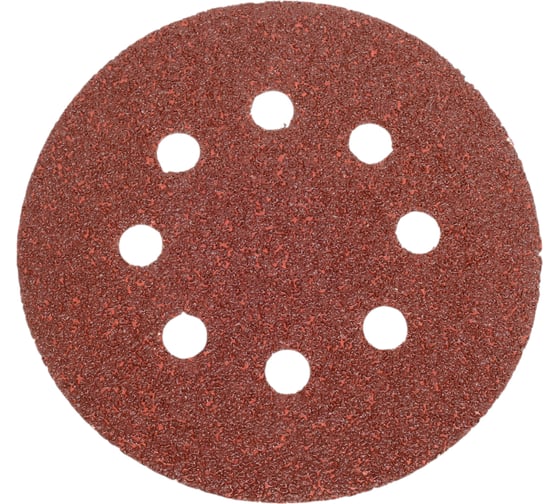 Изображение товара Круг из абразивной бумаги перфорированный 125 мм №40 5 шт. STAYER 3580-125-040