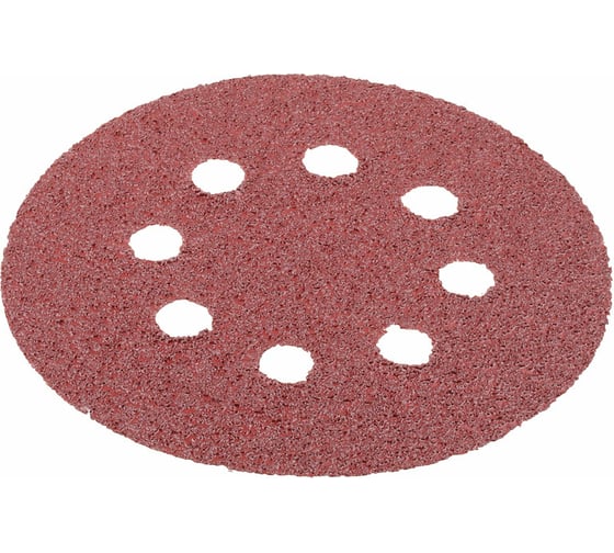 Изображение товара Круг из абразивной бумаги перфорированный 125 мм №80 5 шт. STAYER 3580-125-080