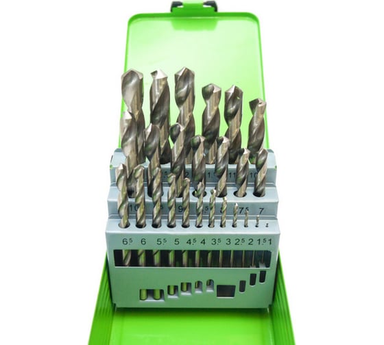 Изображение товара Набор сверл по металлу 25 шт (1-13 мм, шаг 0.5 мм) Pobedit 4511250