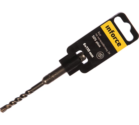 Изображение товара Бур по железобетону 3X (6х110 мм; SDS+) Inforce 11-01-565