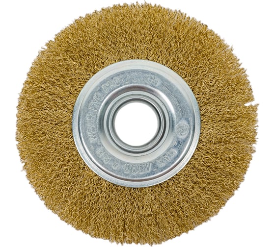 Изображение товара Щетка-крацовка плоская 125х22.2 мм, крученая стальная проволока 888 3497125