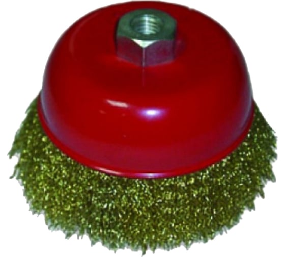 Изображение товара Щетка-крацовка чашка 75 мм с гайкой М14х2, крученая стальная проволока 888 3499075