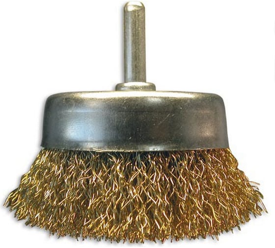 Изображение товара Щетка-крацовка чашка 75 мм со шпилькой, крученая стальная проволока 888 3495875
