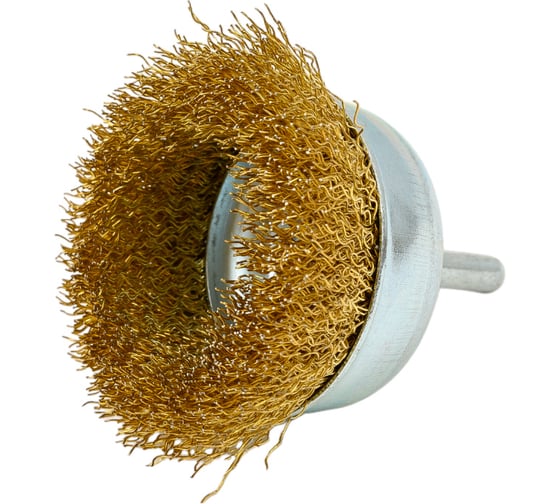 Изображение товара Щетка-крацовка чашка 60 мм со шпилькой, крученая стальная проволока 888 3495860
