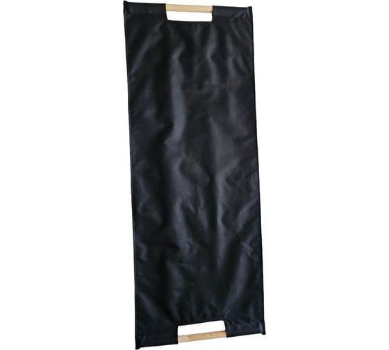 Изображение товара Сумка для переноски дров WORKY с деревянными ручками, черная размер 40x130 см ARD258450