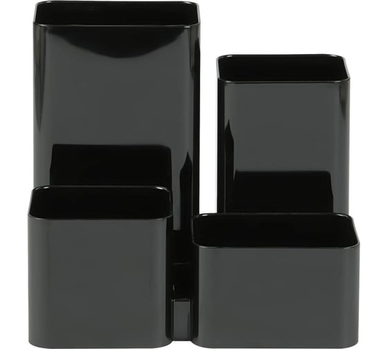 Изображение товара Подставка-органайзер для канцелярских мелочей Attache юниор 4 отделения черный 1831973