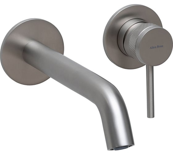 Изображение товара Cмеситель для умывальника ALLEN BRAU PRIORITY 2.0 встроенный, излив 195мм, Kerox,скрытая часть в комплекте (305783) 5.31030-BN 00305783