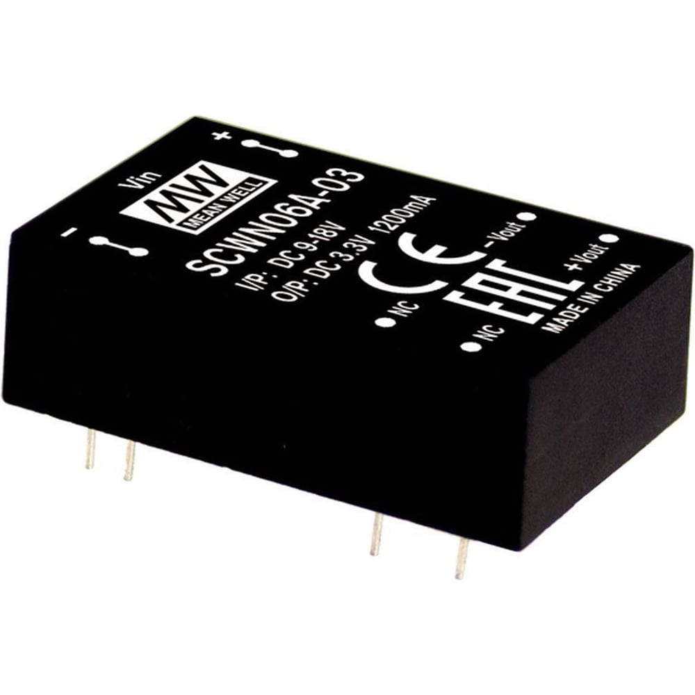 Блоки питания и драйверы Преобразователь Mean Well SCWN06A-15 DC-DC Т03025559