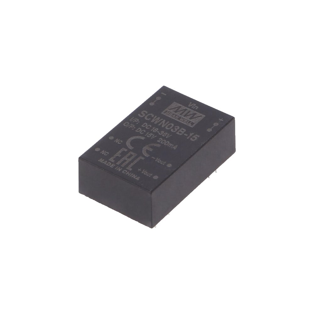 Изображение товара Преобразователь Mean Well SCWN03B-15 DC-DC Т02695808