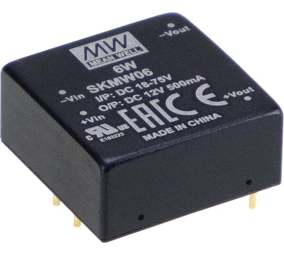 Изображение товара Преобразователь Mean Well SKMW06F-05 DC-DC 6Вт Т03618353