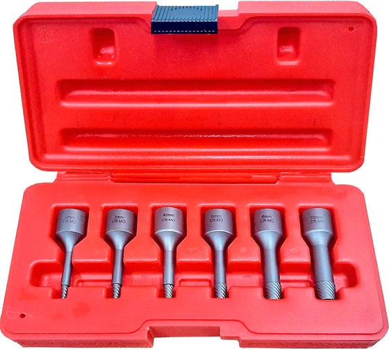 Изображение товара Набор экстракторов для выворачивания поврежденных болтов AIST 2-10 мм 6 пр. 3/8" 67310406 00-00015717