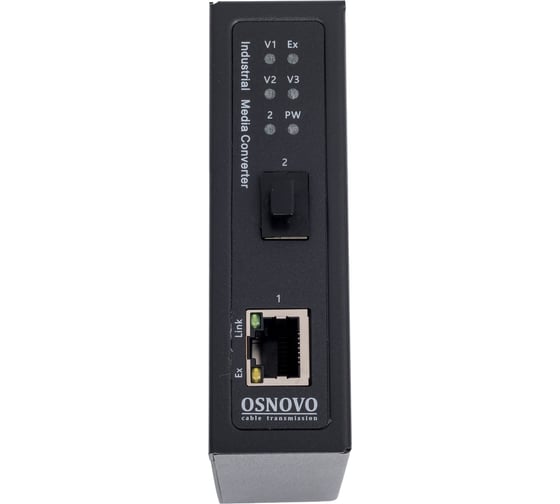 Изображение товара Промышленный компактный медиаконвертер OSNOVO OMC-1000-11X/I Gigabit Ethernet. sct1475