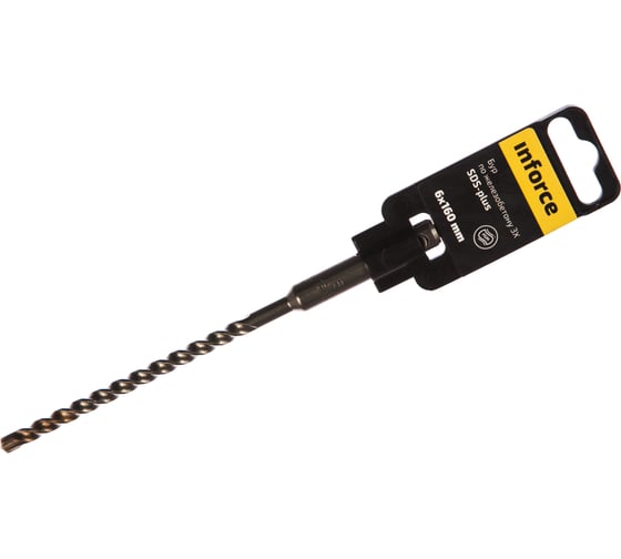 Изображение товара Бур по железобетону 3X (6х160 мм; SDS+) Inforce 11-01-566