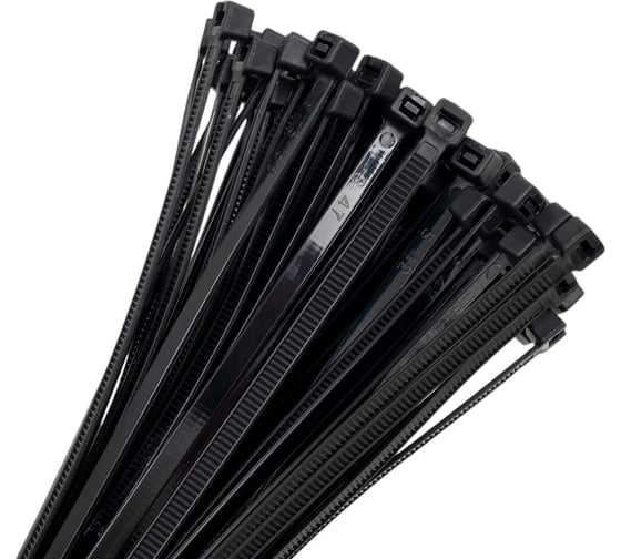 Изображение товара Нейлоновый хомут ЭЛЕКТРОБС 4.8x250 мм, стандартный, цвет черный 21012