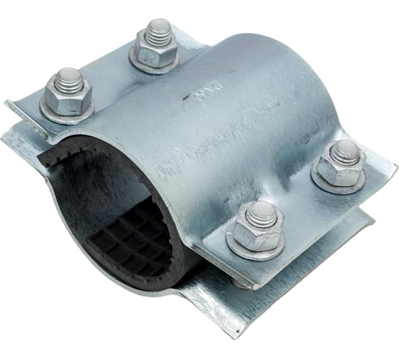 Изображение товара Ремонтный хомут АТКА оцинкованный, 2-составной, ду50, l=103 мм, 4 болта 1001010106