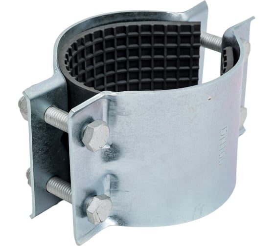 Изображение товара Ремонтный хомут АТКА оцинкованный, 2-составной, ду100, l=103 мм, 4 болта 1001010109