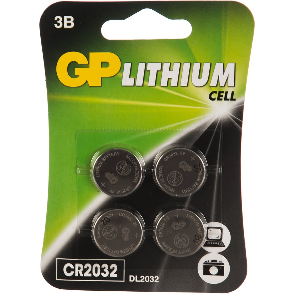 Литиевая дисковая батарейка GP батарейка gp cr2032 lithium литиевая блистер 17040