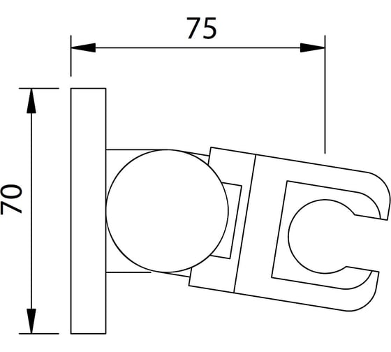 Изображение товара Держатель ручного душа CLEVER HABANA 90011