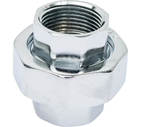 Изображение товара Разъемная муфта VALTEC 3/4 вн.-вн. Хром VTr.340.C.0005