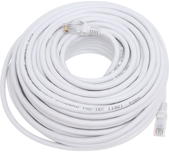 Изображение товара Литой патч-корд Ripo utp4 cat 6, rj45, 25 m (белый) 003-300158