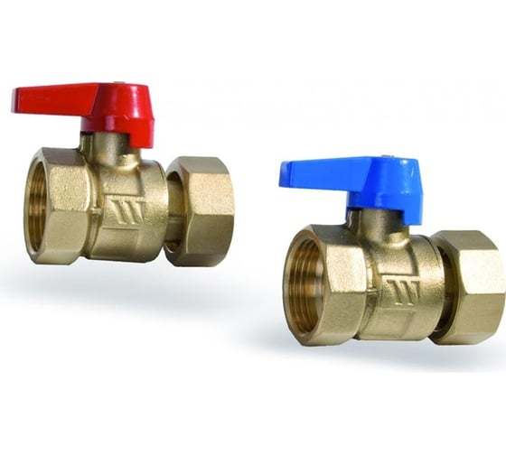 Изображение товара Комплект KH из двух шаровых кранов с накидной гайкой Watts WID3114049N 10022871