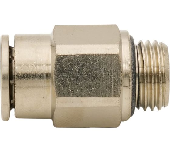 Изображение товара Фитинг с цанговым зажимом и уплотнительным кольцом CAMOZZI 6512 8-1/8-M 50-6512-085605