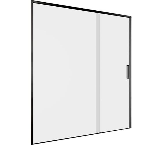Изображение товара Дверь в нишу Aquanet Pleasure Evo, 1600 мм, черн.анод./прозр. Easy Clean AE65-N160-BT 00312545
