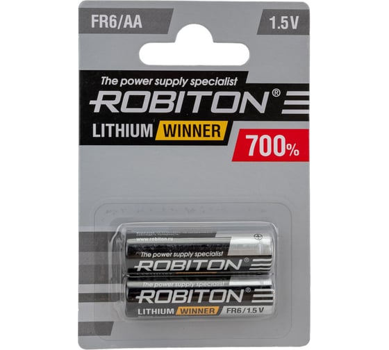 Изображение товара Элемент питания Robiton WINNER R-FR6-BL2 FR6 BL2 13265