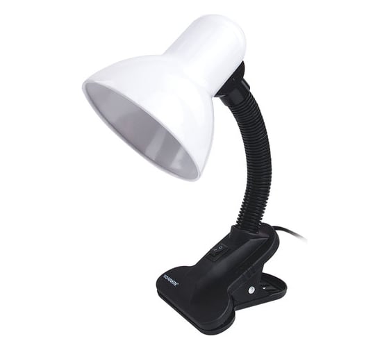 Изображение товара Настольный светильник SONNEN OU-108, на прищепке, цоколь Е27, белый, 236678