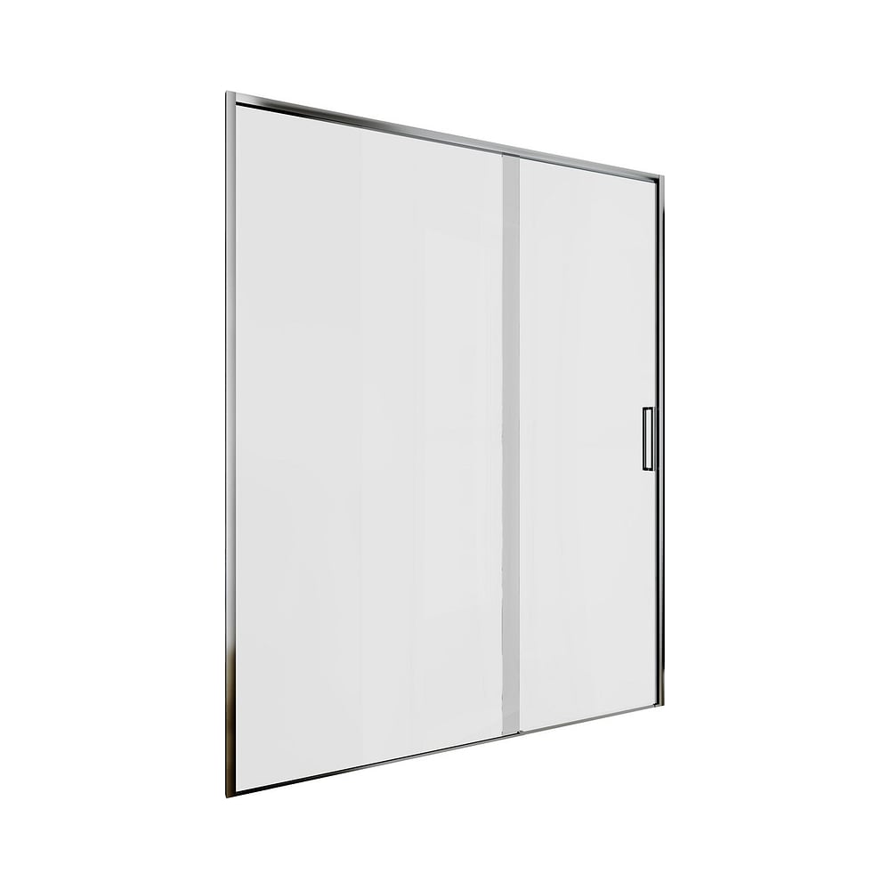 Изображение товара Дверь в нишу Aquanet Pleasure Evo 1500 мм хром прозрачное стекло Easy Clean