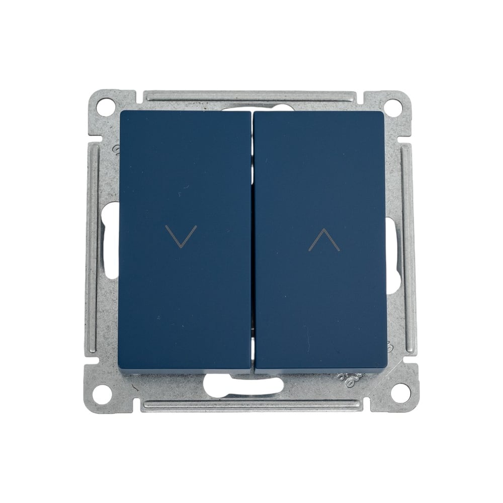 Изображение товара Выключатель жалюзи Systeme Electric Atlasdesign аквамарин 2-кл. 10А механика