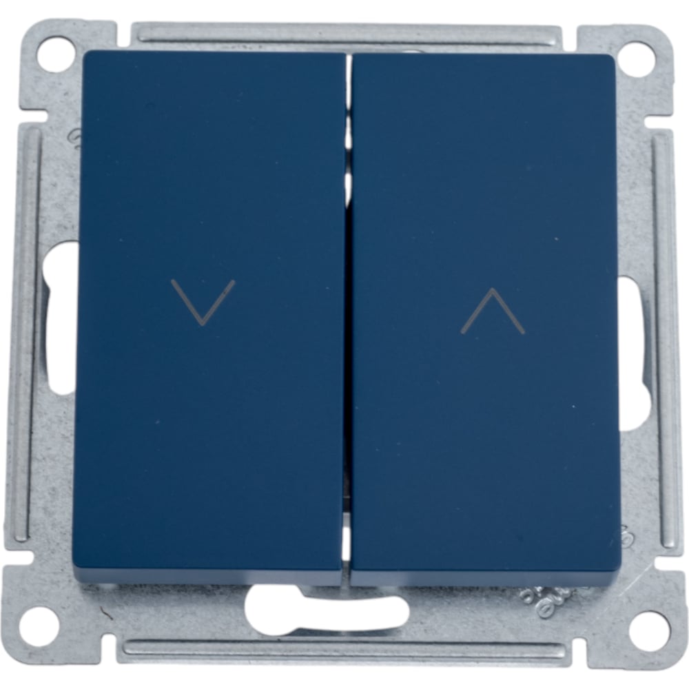 Изображение товара Выключатель жалюзи Systeme Electric Atlasdesign аквамарин 2-кл. 10А механика