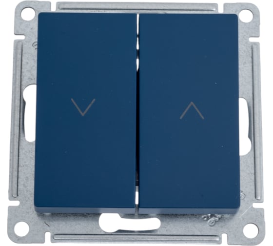 Изображение товара Выключатель жалюзи Systeme Electric Atlasdesign аквамарин 2-кл., 10а, механизм ATN001119