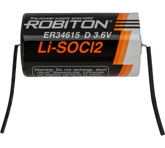 Изображение товара Элемент питания Robiton ER34615-AX D с аксиальными выводами PH1 18922