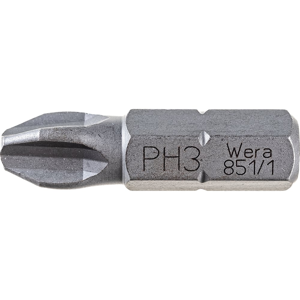 Бита WERA бита wera we 056320 hex4x25 мм хвостовик 1 4 вязкая твердость внешний шестигранник