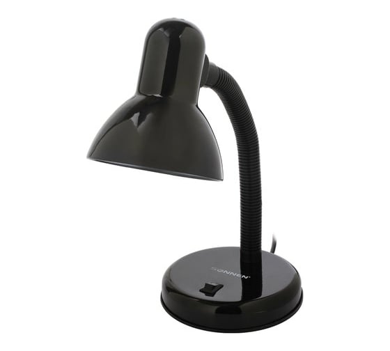 Изображение товара Настольный светильник SONNEN OU-203, на подставке, цоколь Е27, черный, 236676